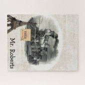 パズルヴィンテージトレインズパリフランス ジグソーパズル (横)