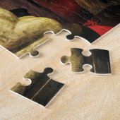 パズル中国のマーブルホース（カラー）デザイン ジグソーパズル (側面)