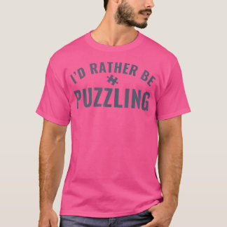パズル中毒 パズル おもしろ ジグソーパズル Tシャツ