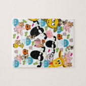 パズル動物豚キリン ジグソーパズル (横)