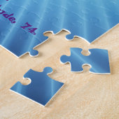 パズル型の誕生日の招待状。 ジグソーパズル (側面)