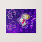 パズル妖精パープルハートピンクハート ジグソーパズル (横)