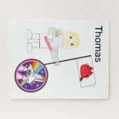 パズル宇宙飛行士 ジグソーパズル (横)