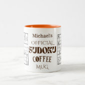 パズル愛好家のための公式Sudoku Coffee Mug ツートーンマグカップ (中央)