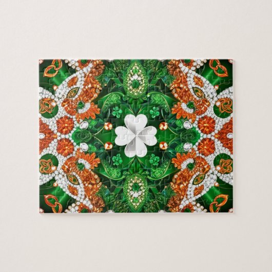 パズル抽象芸術モダンデザインアイルランドカラー ジグソーパズル (横)