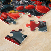 パズル抽象芸術モダンデザインドイツカラー ジグソーパズル (側面)