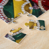 パズル抽象芸術モダンデザインロサンゼルスカラー ジグソーパズル (側面)