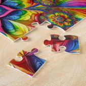 パズル抽象芸術モダンデザインLGBTQカラー ジグソーパズル (側面)