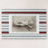 パズル挑戦的な白ブルゴーニュ天使 ジグソーパズル (横)