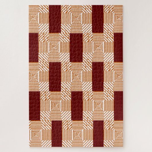 パズル挑戦的な白ブルゴーニュ ジグソーパズル (縦)