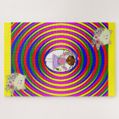 パズル挑戦的な色の子猫ネコ ジグソーパズル (横)