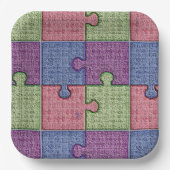 パズル数々のの色 ペーパープレート (正面)