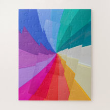 パズル数々の上の色の渦