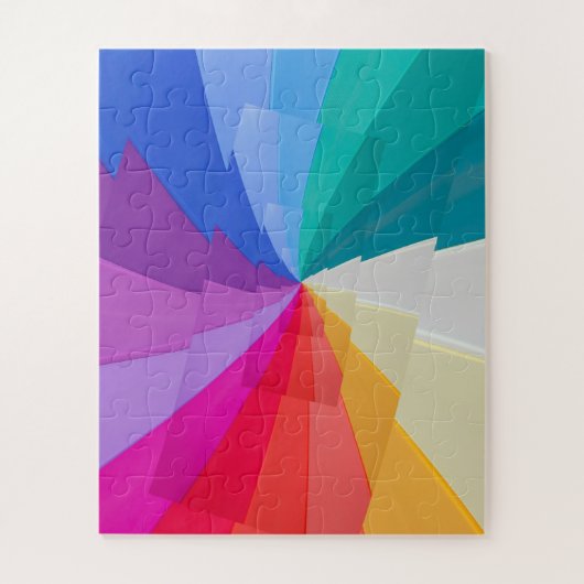 パズル数々の上の色の渦 ジグソーパズル (縦)