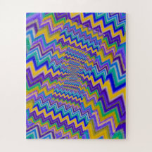 パズル数々の上の色の渦