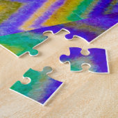 パズル数々の上の色の渦 ジグソーパズル (側面)