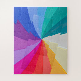 パズル数々の上の色の渦 ジグソーパズル