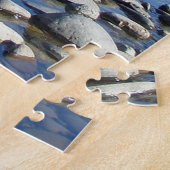 パズル漁師シルエット川でパーソナライズ ジグソーパズル (側面)