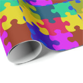 パズル片包み紙 ラッピングペーパー (ロールコーナー)