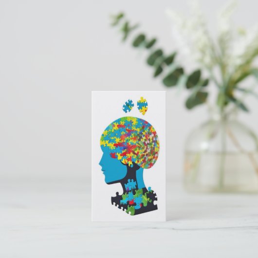 パズル片脳と骨折 名刺 (スタンド正面)