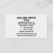 パズル片脳と骨折 名刺 (裏面)