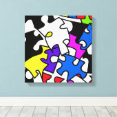 パズル片 キャンバスプリント (インサイチュ (ウッドフロア))
