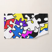 パズル片 バスタオルセット (ハンドタオル)