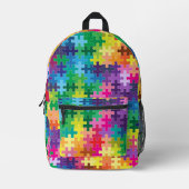 パズル片 プリントバックパック (正面)