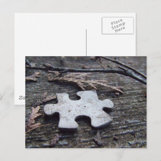 パズル片 ポストカード (正面/裏面)