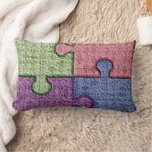 パズル片 ランバークッション (ブランケット)