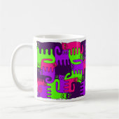 パズル猫の"森林果実1つ(新しい) コーヒーマグカップ (左)