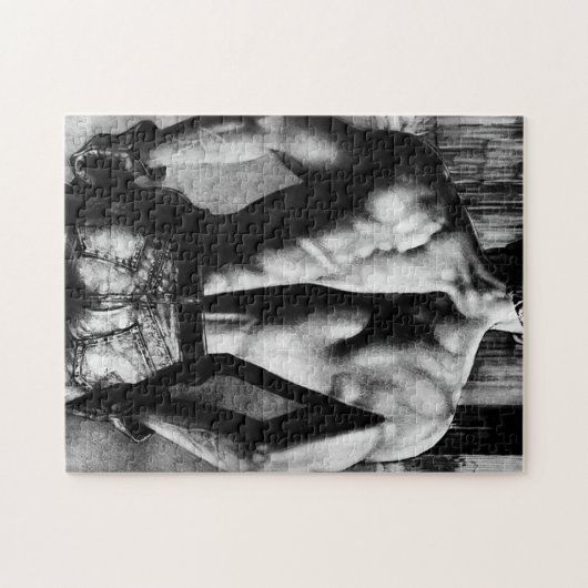 パズル男性へ11x14オスのボディビルダーのギフトボックス ジグソーパズル (横)