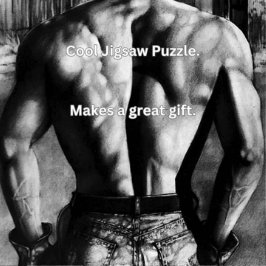 パズル男性へ11x14オスのボディビルダーのギフトボックス ジグソーパズル