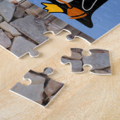 パズル白と黒のペンギン海賊の石 ジグソーパズル (側面)