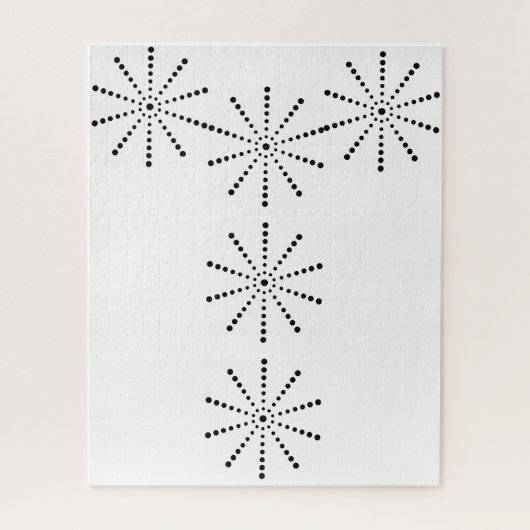 パズル白黒ドット ジグソーパズル (縦)