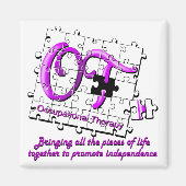 パズル紫 マグネット (正面)