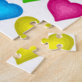 パズル色ハートフクロウ ジグソーパズル (側面)