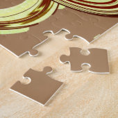 パズル茶色の旋回パターン ジグソーパズル (側面)