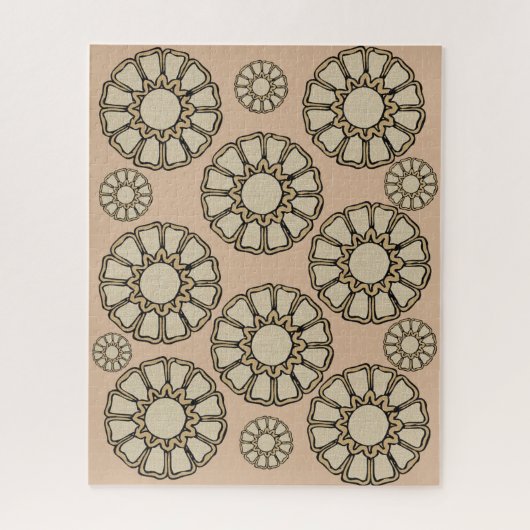 パズル茶色（円形） ジグソーパズル (縦)