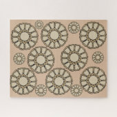 パズル茶色（円形） ジグソーパズル (横)