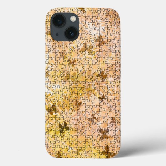 パズル蝶とデイジー – ブラウンズバイセイルラー Case-Mate iPhoneケース (裏面)