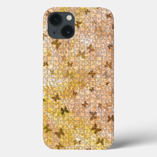 パズル蝶とデイジー – ブラウンズバイセイルラー Case-Mate iPhoneケース (裏面)