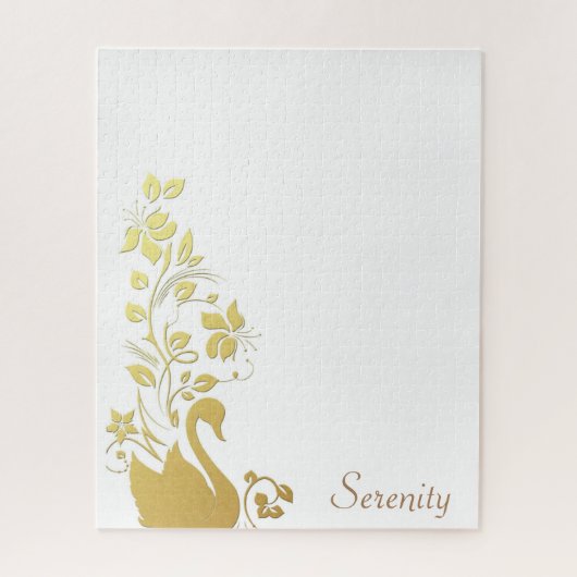 パズル金ゴールドスワンフローラ ジグソーパズル (縦)