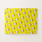 パズル類別色イエローIPhone文字クラウド ジグソーパズル (横)