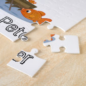 パズル魚釣りフィッシャーマンサンフィッシュ ジグソーパズル (側面)