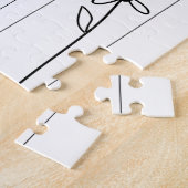 パズル黒い花 ジグソーパズル (側面)