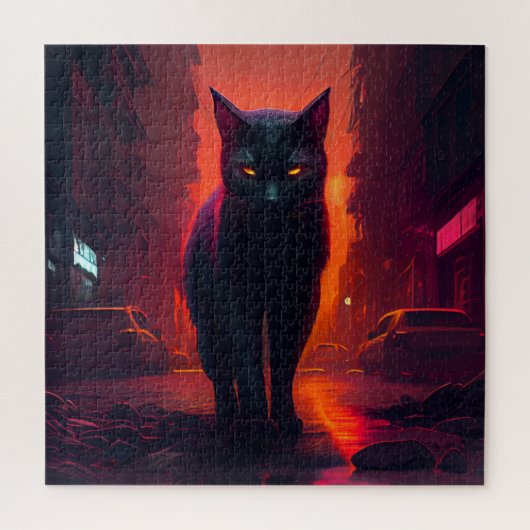 パズル黒猫 ジグソーパズル (縦)