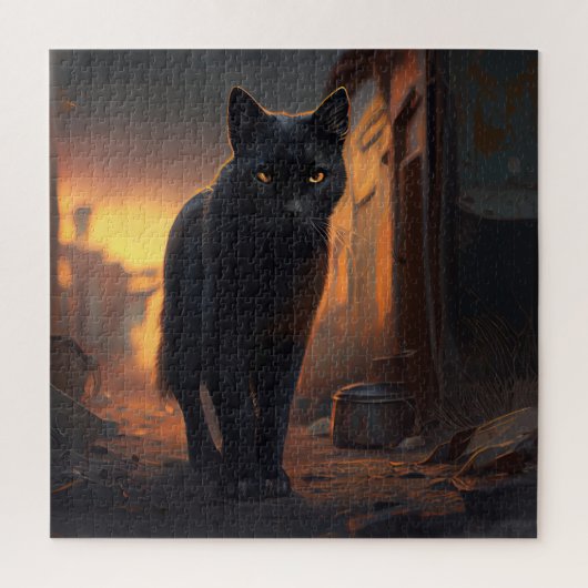 パズル黒猫 ジグソーパズル (縦)