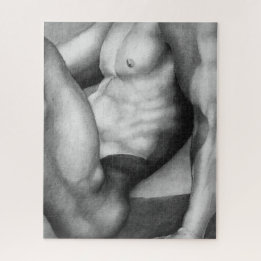 パズル16 x 20手描きアートマールヌードスケッチ ジグソーパズル