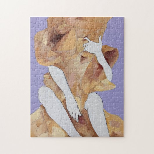 パズル「お肌にしがみつく時」 ジグソーパズル (縦)